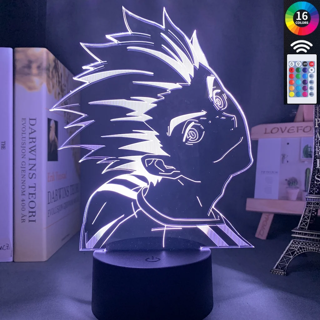 НОЧНИК В Стиле Аниме Haikyuu Koutarou Bokuto декоративный светильник Ник для спальни