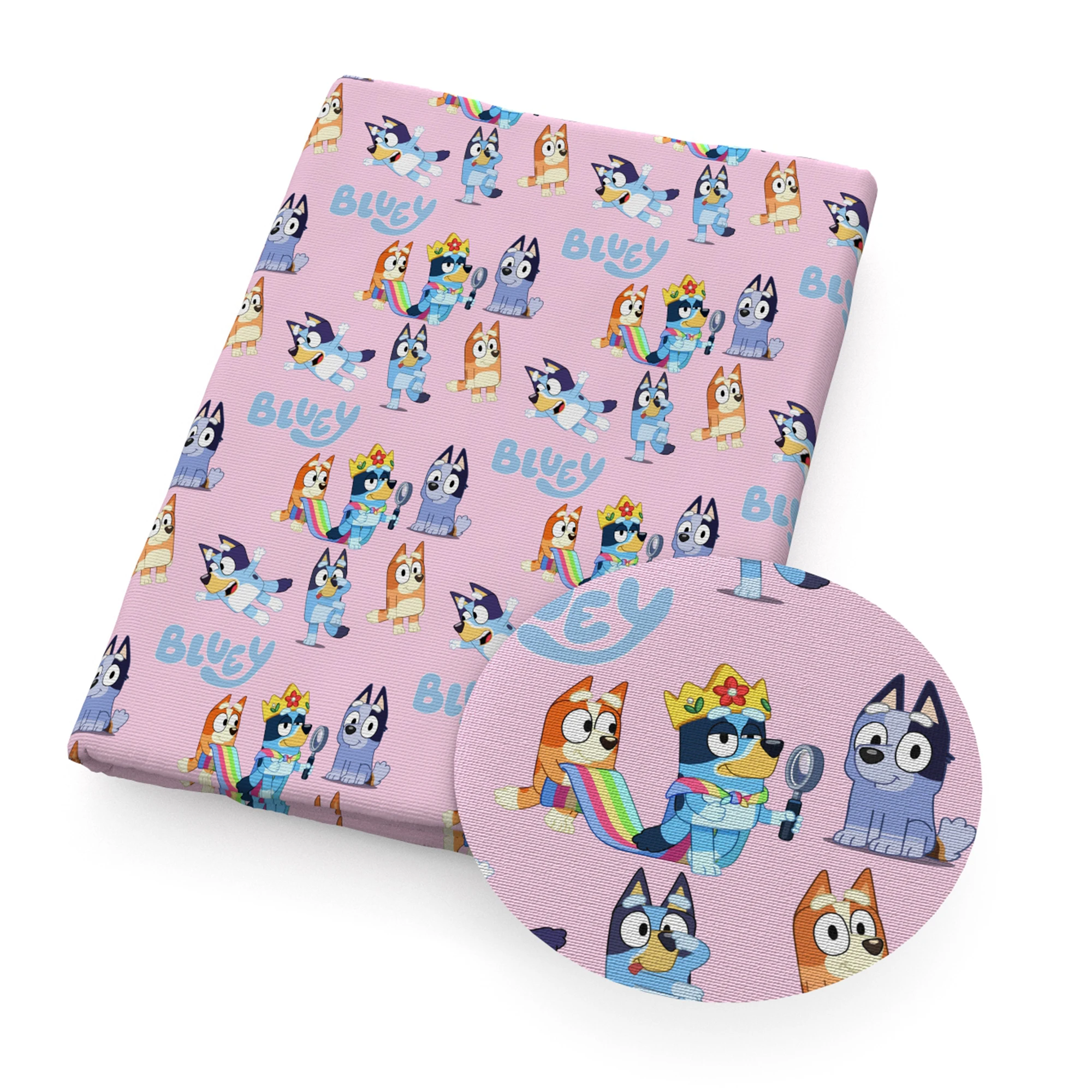 Половинная Полиэстеровая хлопчатобумажная ткань Мультяшные собаки друзья с