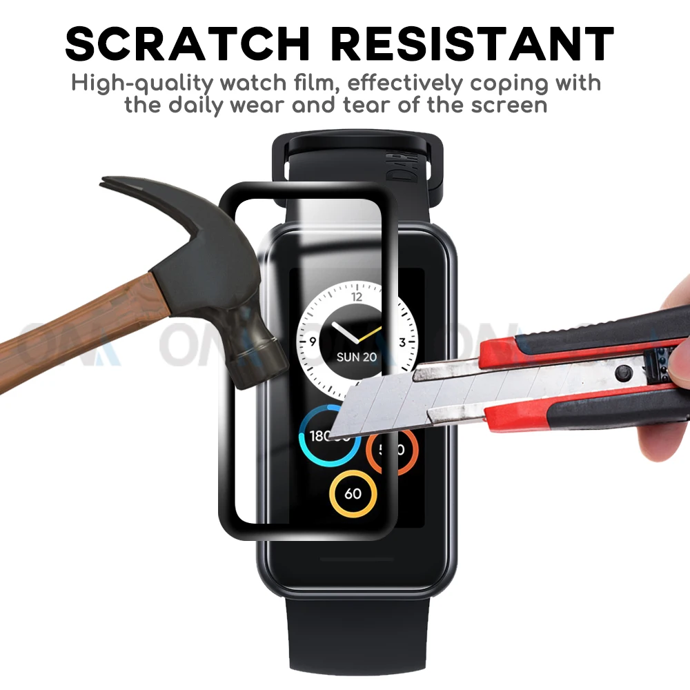 5D Защита экрана для Realme Band 2 Watch Pro полностью мягкая защитная пленка T1 Smart (не