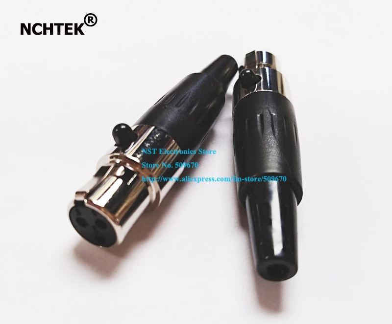 NCHTEK Mini XLR 3 контактный разъем аудио для микрофона адаптер Tini TA3F/Бесплатная