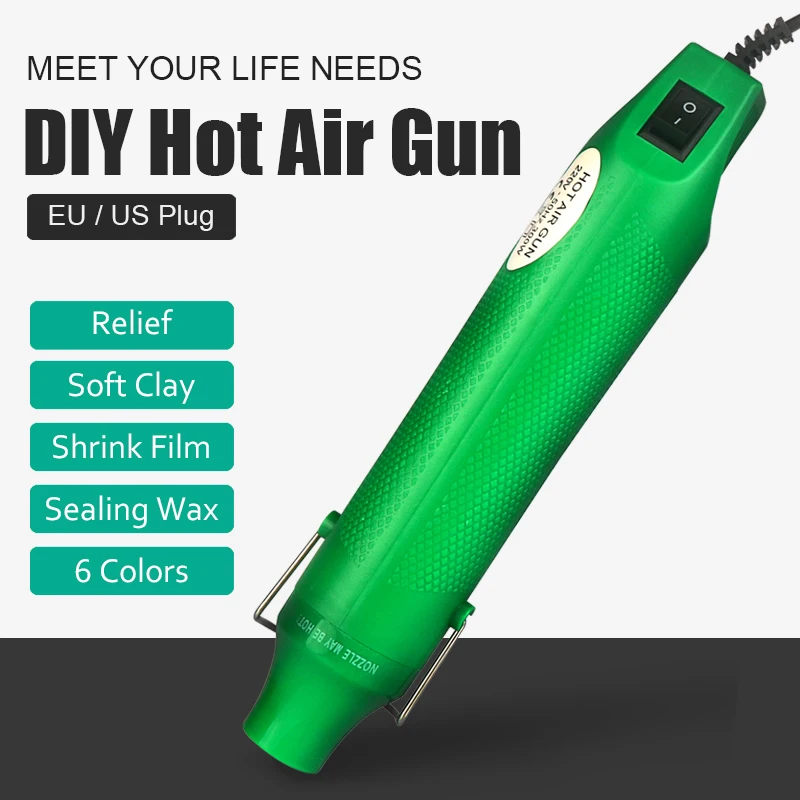 Пистолет горячего воздуха с вилкой Стандарта США/ЕС 300 Вт|Термофены| |