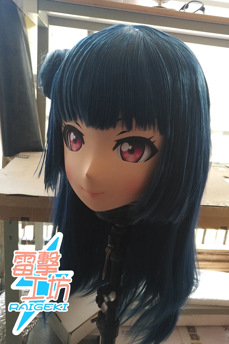 

(RAIGEKI MAKS 147) Silicone Helloween Cosplay Mask Girl Crossdressing Resin BJD DOLL Japan Cartoon Kigurumi Anime Cosplay Mask