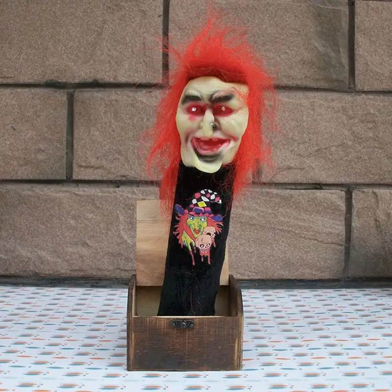 

1 шт. Новинка для Хэллоуина Веселая страшная коробка паук шалость деревянные хитовые игрушки Детский подарок взрослые страшные игрушки 3 ти...