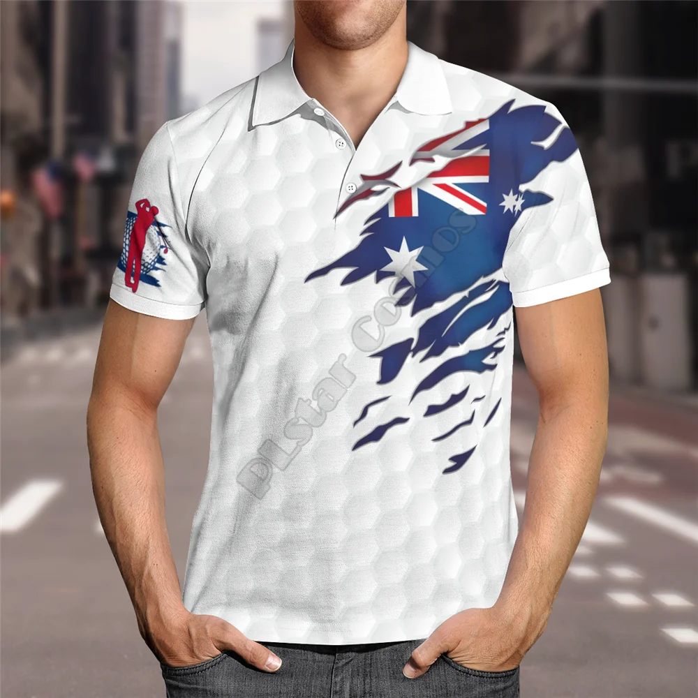 Футболка-поло с гавайским флагом Швеции рубашка-поло со сплошным 3D-принтом для