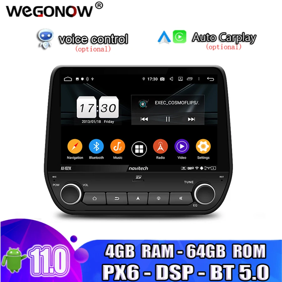 DSP IPS 9 &quotAndroid 2017 8 ядер 64 Гб ПЗУ 4 ОЗУ автомобильный DVD-плеер GPS-карта RDS радио Wi-Fi 4G BT5.0