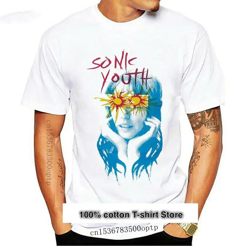 

Nuevo SONIC YOUTH-SUNBURST-Oficial camiseta autorizada-2021 S, M, L, XL, camisetas de algodón de moda envío gratis