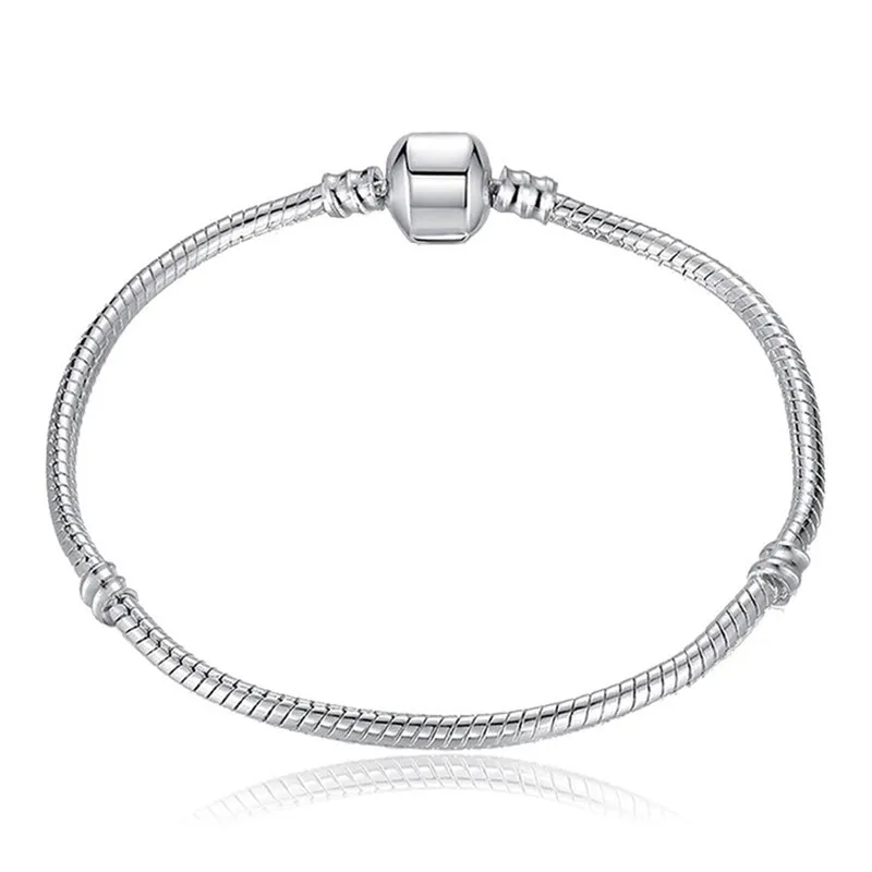 Новинка 2020 серебряная подвеска в виде змеи с пряжкой очаровательный браслет для