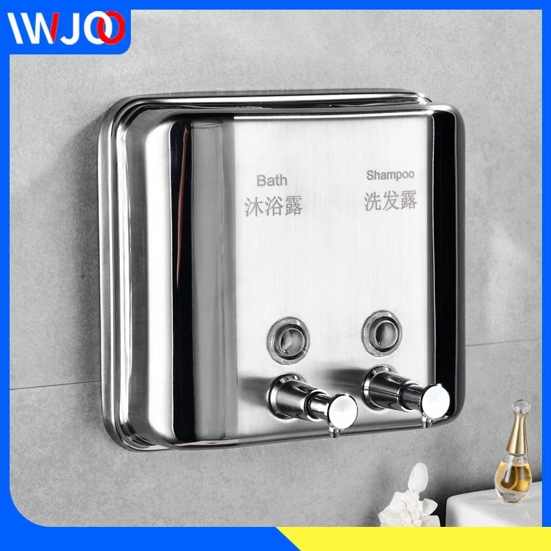 Настенный дозатор жидкого мыла из нержавеющей стали 1500 мл|Дозаторы мыла| |