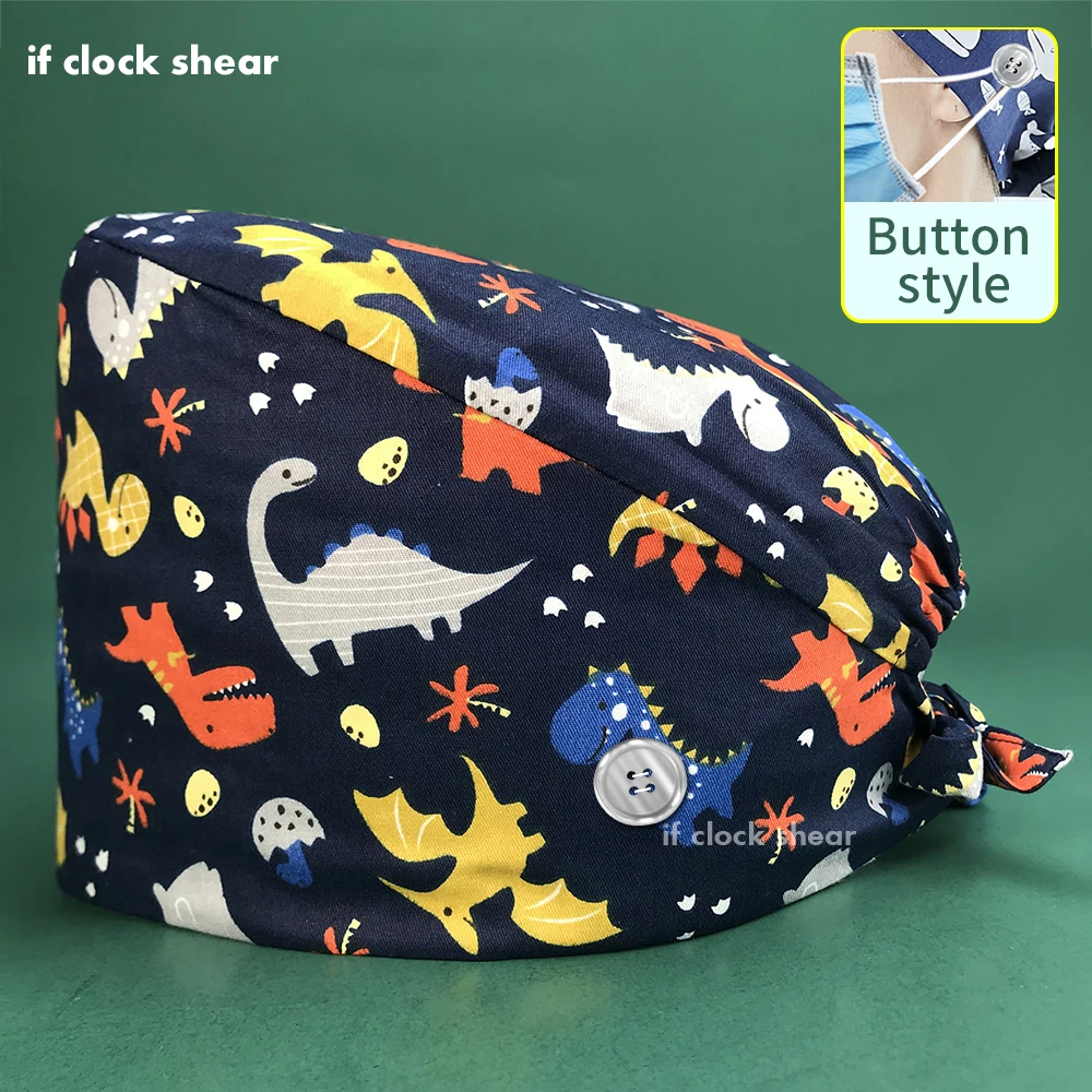 

Многоцветный Tieback косметичка Стоматолог Медсестра домашняя клиника скрабы шляпы Больничная сестринская Шапки хирургический медицинская ш...