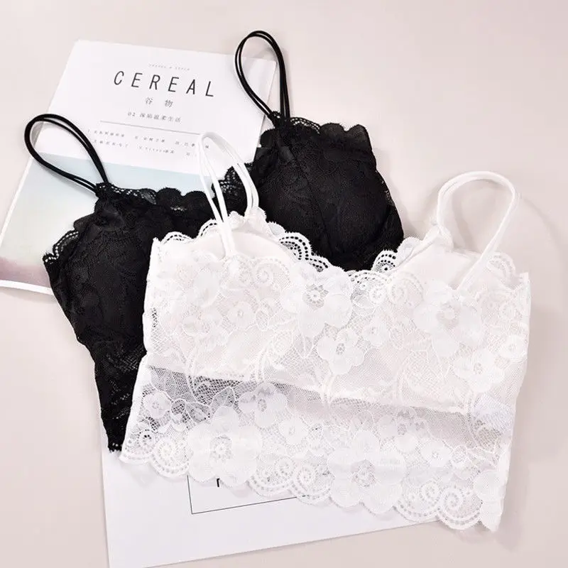 Лидер продаж женская без рукавов кружевная с цветочным рисунком вязаный Бралетт