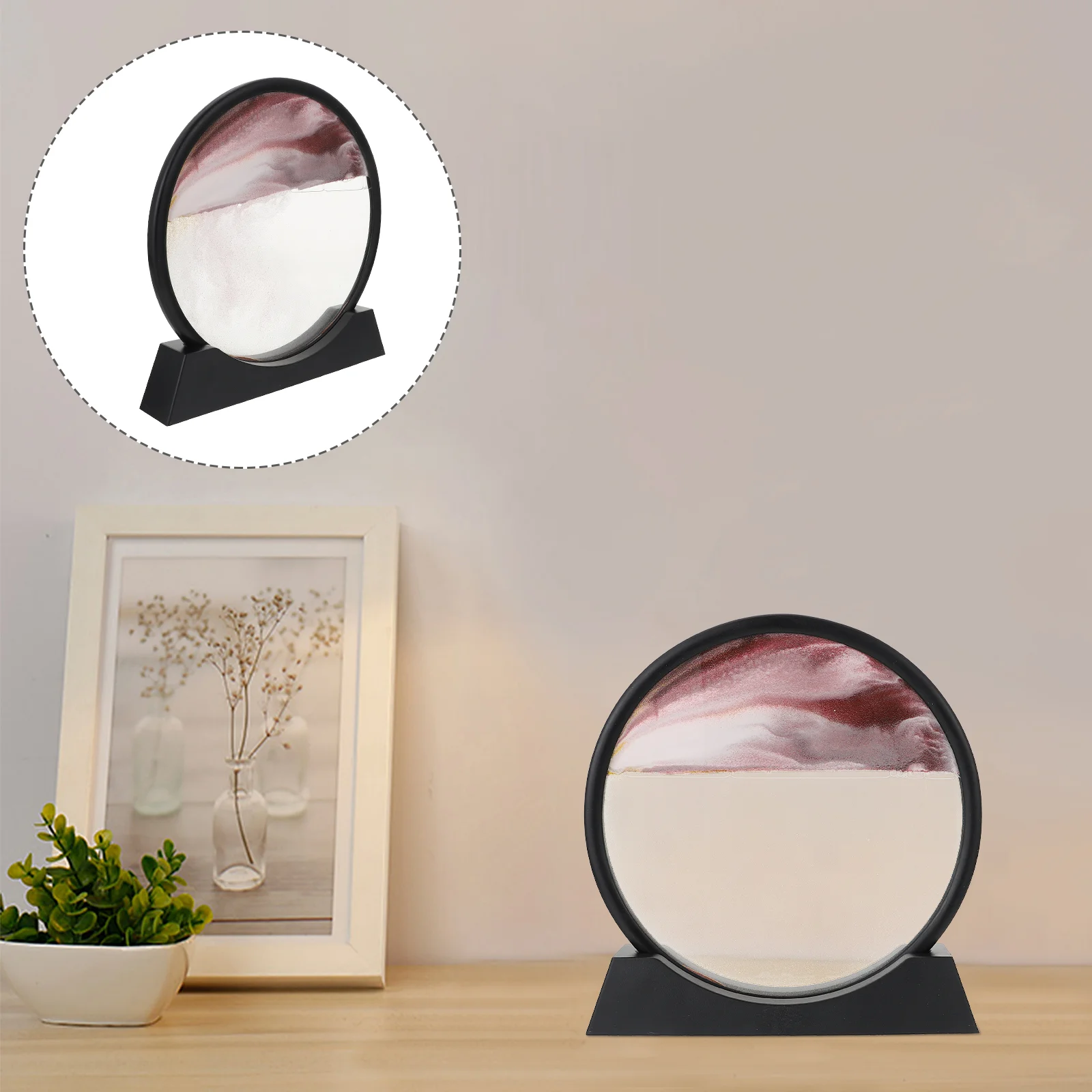 

1 шт., декоративная настольная картина с сыпучим песком