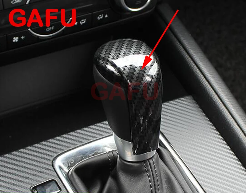 Накладка на ручку рычага переключения передач из углеродного волокна в