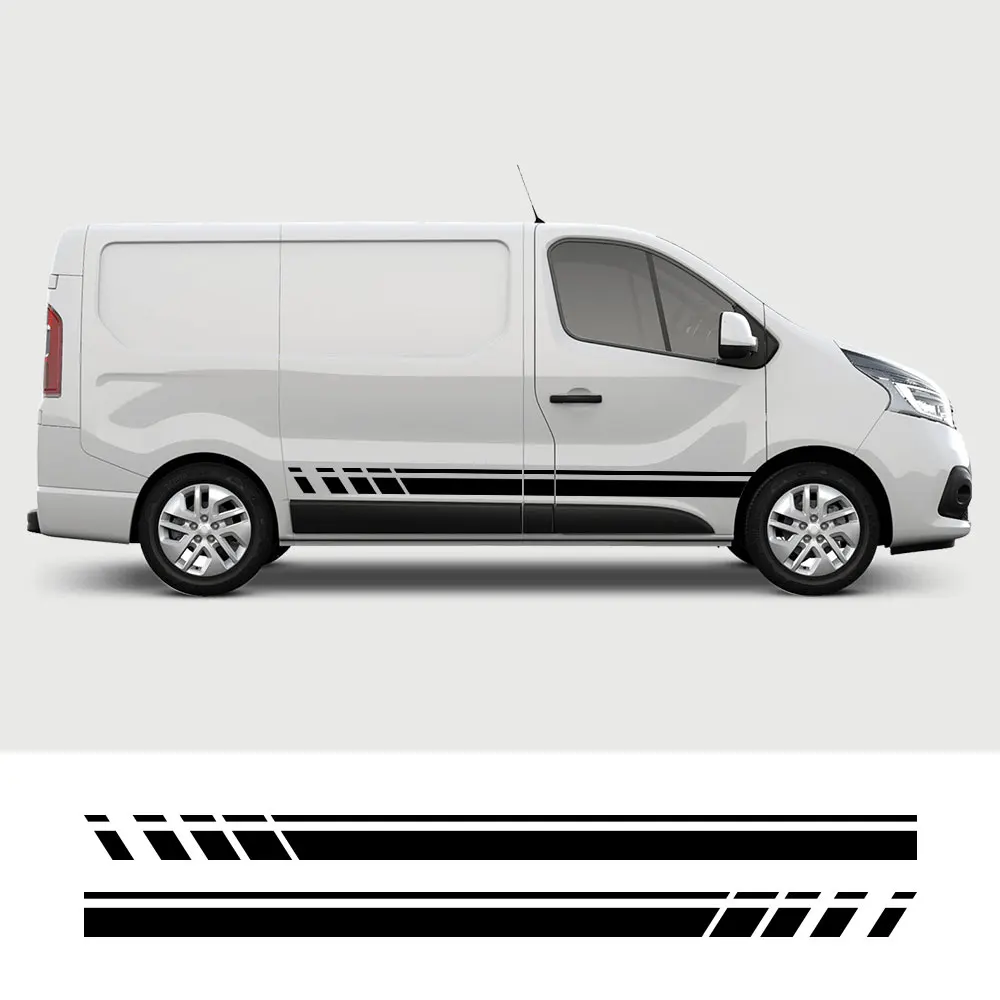 

2PCS Car Stickers For Renault Trafic Vauxhall Opel Vivaro Nissan NV300 Fiat Talento Camper Van Motorhome Vinyl Decal Accessories