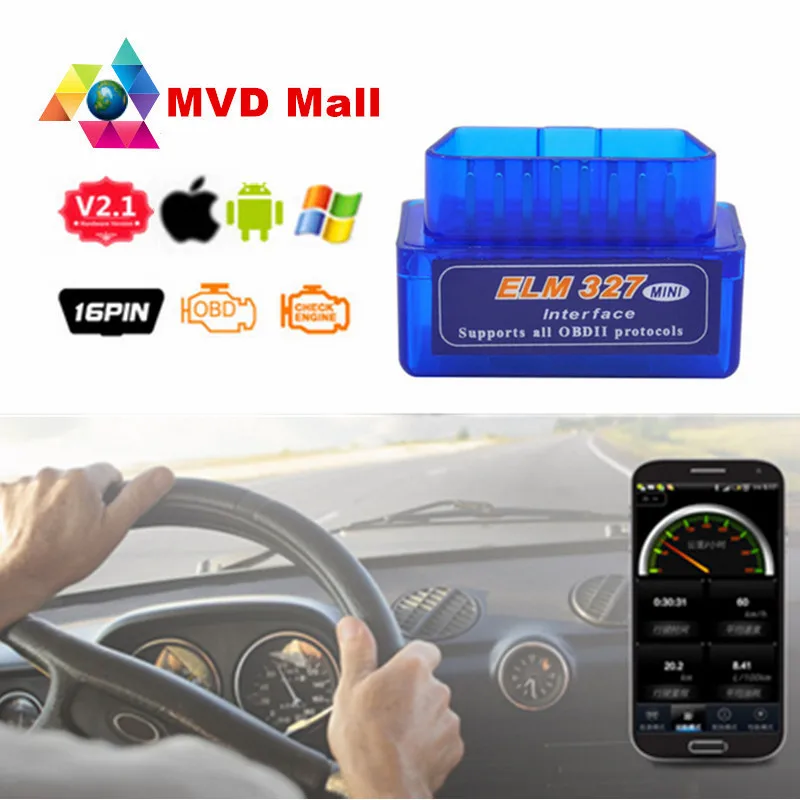 Фото - Super Mini ELM327 Bluetooth-Compatible V2.1 Auto Scanner WIFI ELM 327 V1.5 OBD2 For Android IOS OBDII Car Scan Diagnostic Tool mini wifi elm327 obd2 scanner v1 5 elm 327 wifi pic18f25k80 auto diagnostic tool obdii for android ios windows