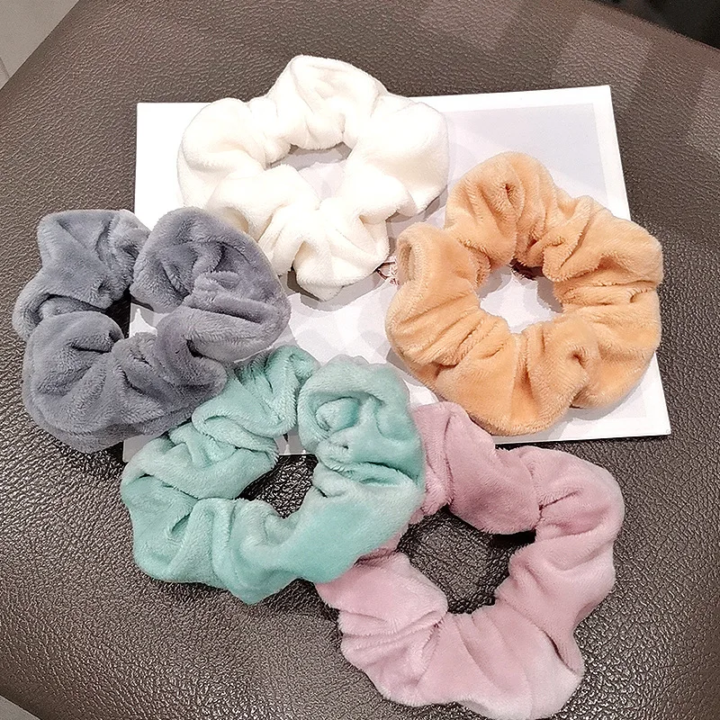 

Velvet Scrunchie Hairband For Women Girls Elastic Hair Rubber Bands Hair Accessories Headband Gum Hair Tie Rope Ponytail Holder