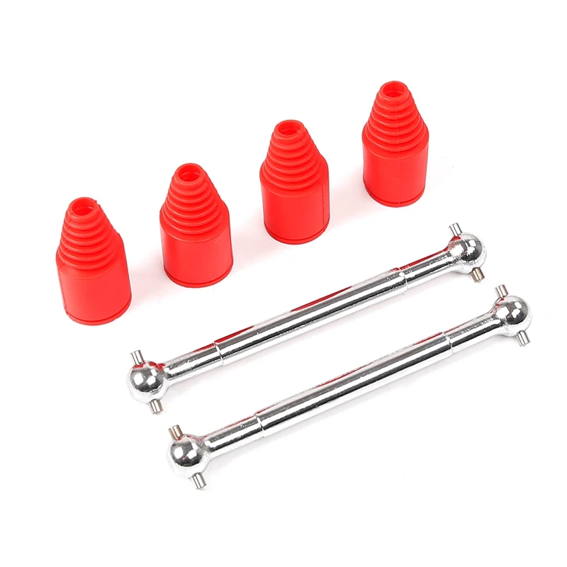 

9mm Hardened Steel Out Drive Dog Bone & Axle Kit Silica Half Shaft Dust Cap for 1/5 HPI ROVAN Baja 5B 5T