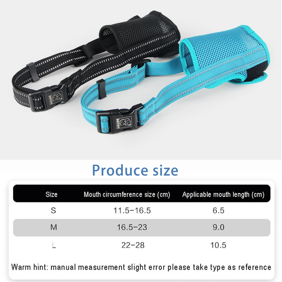 

Pet Anti-miseating Anti-bark Mouth Cover Diving Cloth Material Soft Breathable Comfortable Multifunctional Pet Supplies