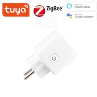 tuya zigbee 3 0 smart 16a power plug wireless voice remote control socket energy monitor outlet works with alexa google home