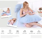 Поддерживающая Подушка для сна для беременных женщин PW12 100% хлопок качественные U-образные подушки для беременных с принтом подушки для сна на боку
