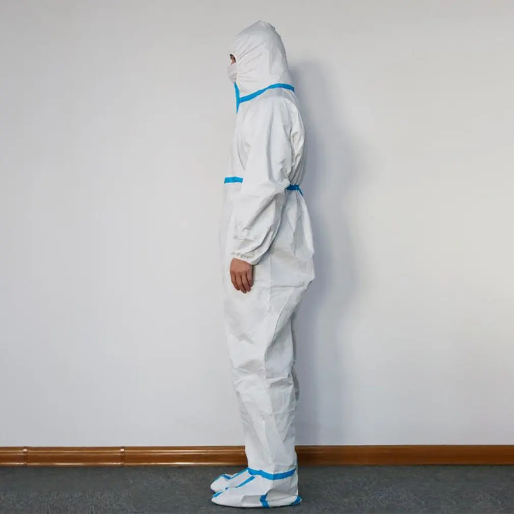 Размер L XL комбинированный одноразовый изоляционный костюм для рабочих