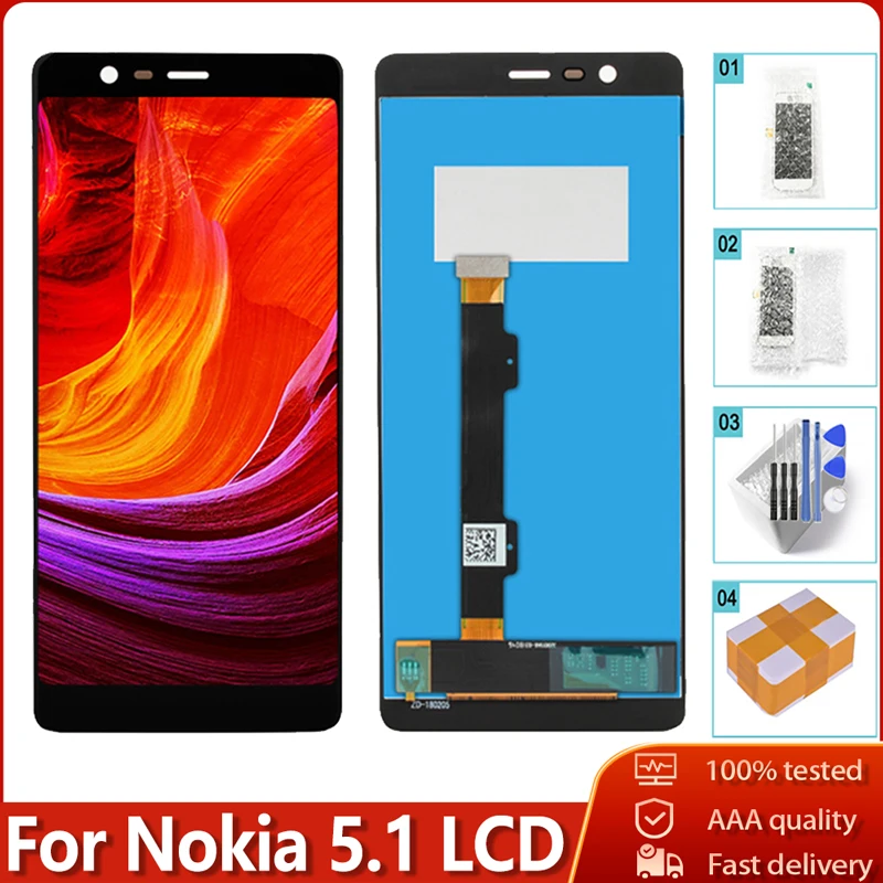 5 &quotДисплей для Nokia 1 TA 1061 1075 1076 1088 lcd сенсорный экран дигитайзер сборка Замена
