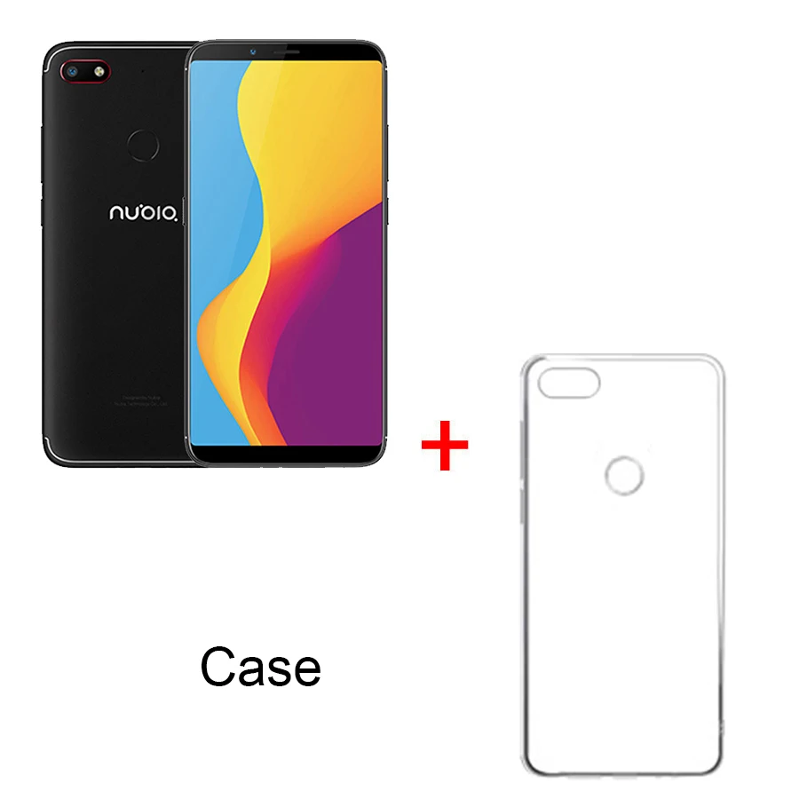 Глобальная Версия ЕС zte Nubia V18 UI 5,1 мобильный телефон 4 Гб+ 64 Гб 6,0" Snapdragon 625 Octa Core 18: 9 Полный Экран Face ID 4000 мАч 13MP - Цвет: Black N Case
