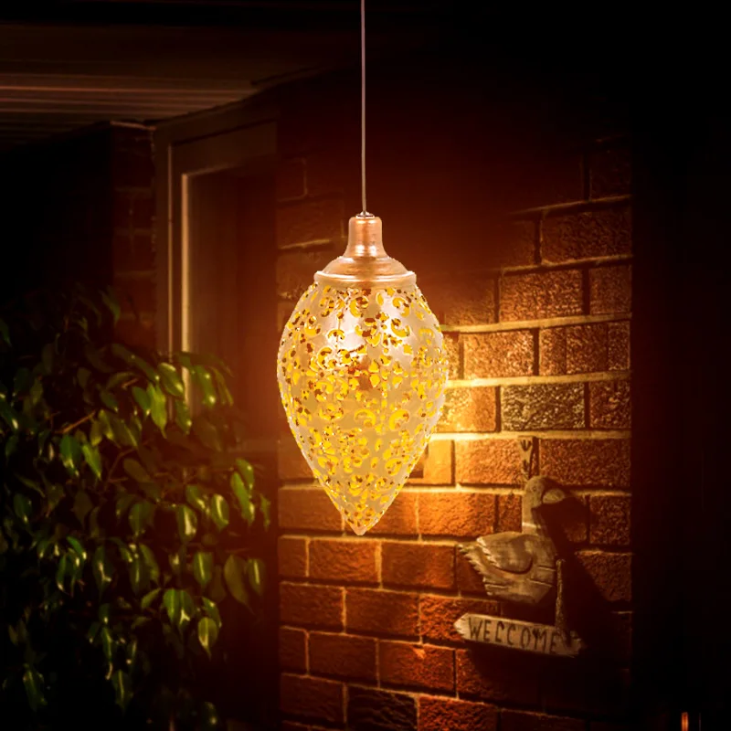 Solar Light LED Lantern Garland Waterproof Hanging Outdoor Fairy Lights Powered Lamp Pendant Lighting Decoration | Освещение