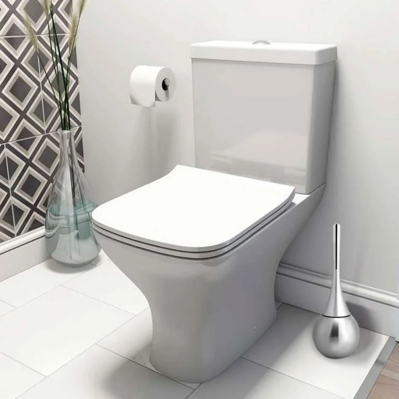 

Scrubber-Set Toilet-Brush Bathroom-Accessories Stainless-Steel Long-Handle