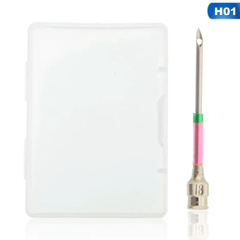 

1pc Metal Embroidery Stitching Punch Needle 18# 20# Handmade Needlepoint Sewing Tool with Box for DIY Cross Stich Embroidery