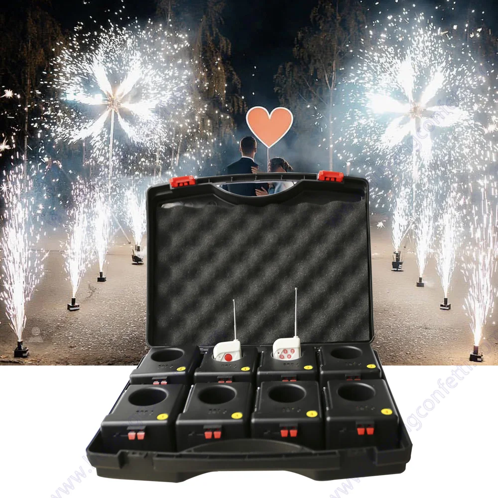 

Cold Fire Fireworks Pyrotechnic Firing System Fountain Base Bar Wedding Entertainment Party Celebration Stage Indoor Mini DJ D08