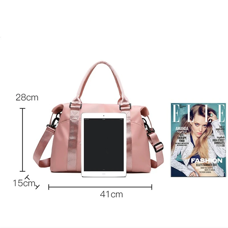 Adjustable Yoga Fitness Bag Female Portable Large-capacity Lightweight Sports Gym Shoulder Luggage Lady Beach Swimming Handbags