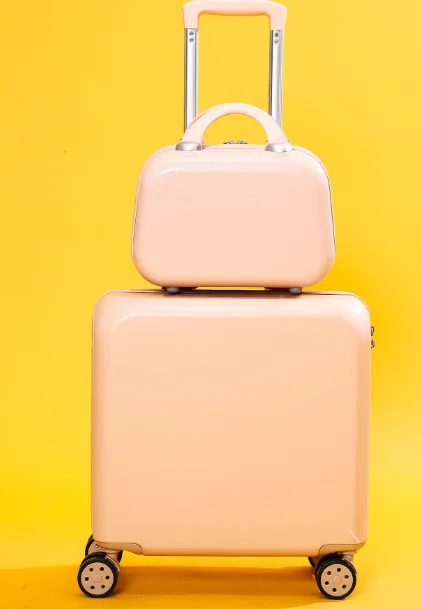 2021 plastic pink medium and small travel luggage TB053-7980031