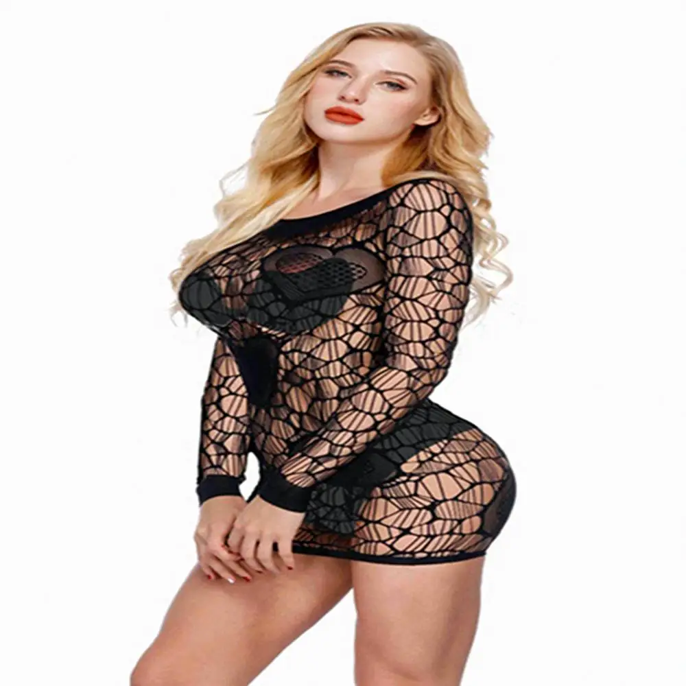 Женское сексуальное нижнее белье сетчатый боди с вырезом эротичное