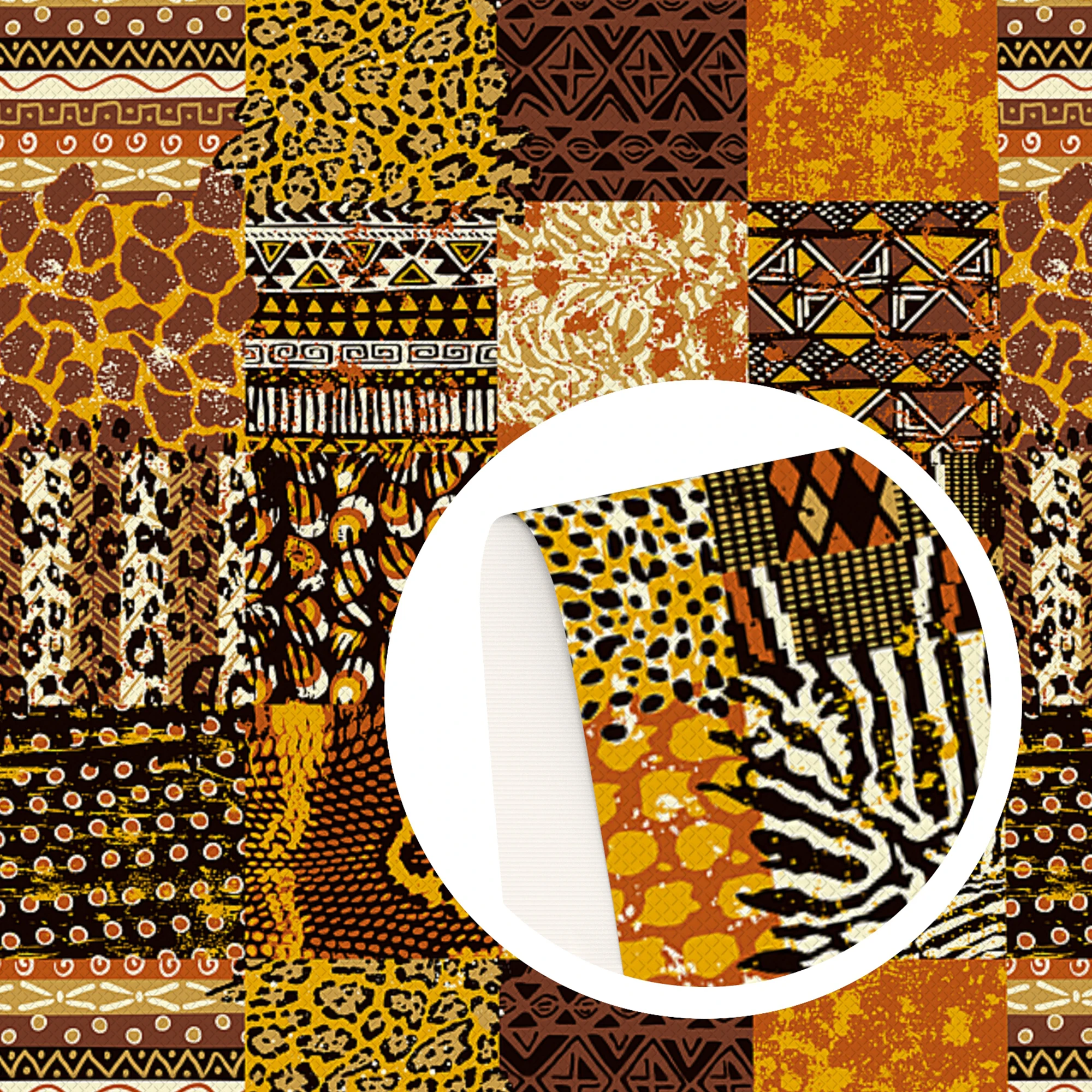 Геометрические листы из искусственной кожи в клетку 20*33 см | Дом и сад