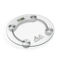 electronic weighting scale 180kg 100g round high strength toughened glass 4 digits lcd display transparentus stock