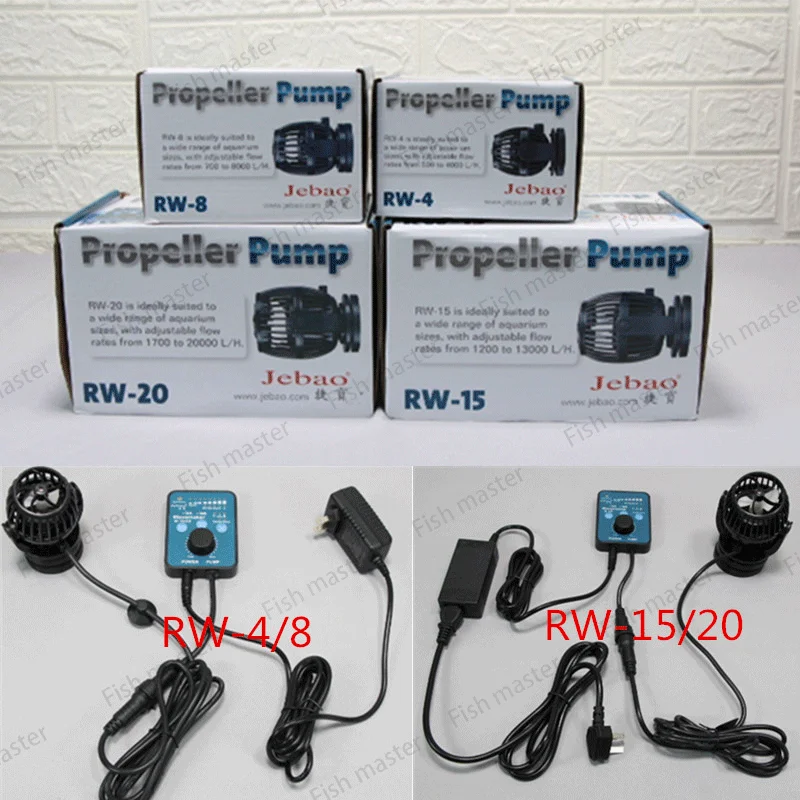 Jebao 110 ~ 240v RW-4 RW-8 RW-15 RW-20 аквариум Wave Maker пропеллер Беспроводной Управление