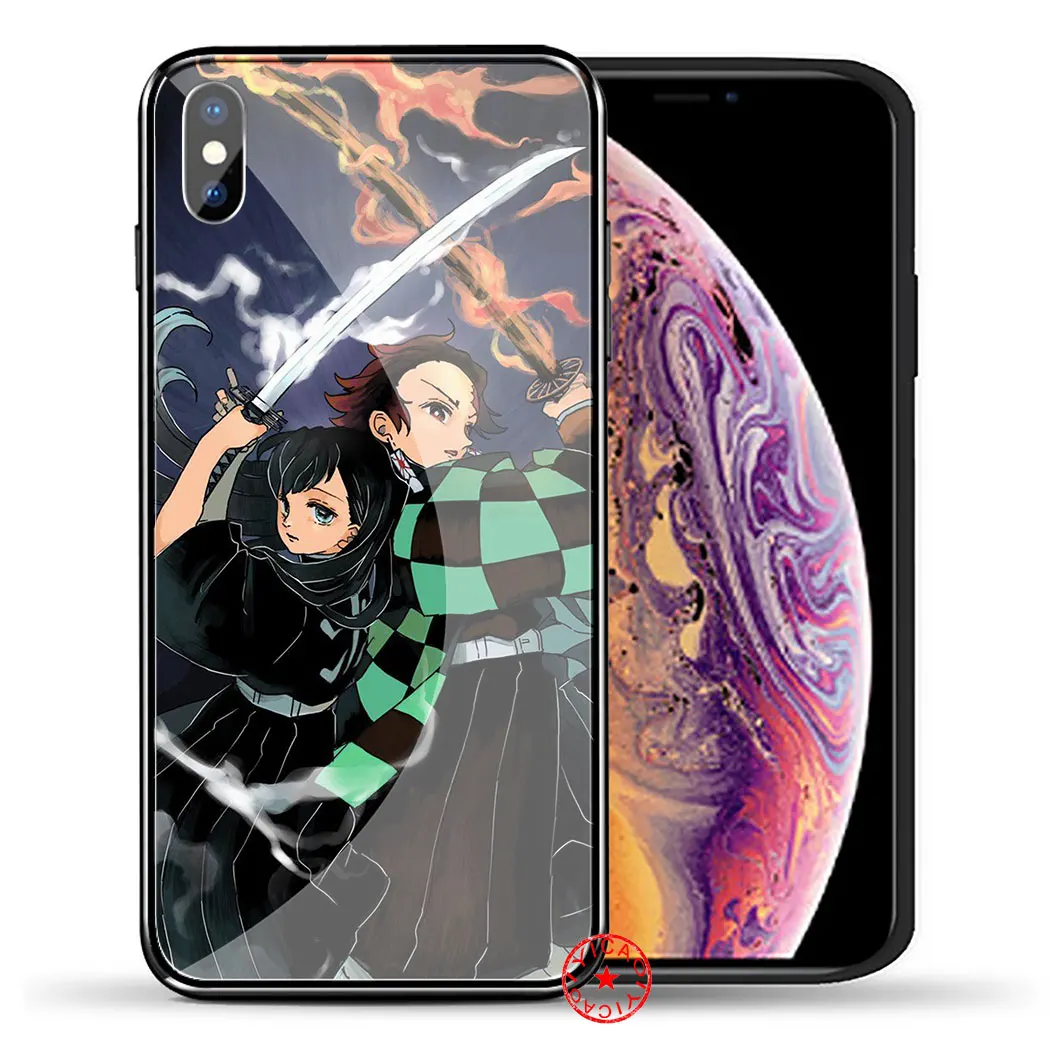 TG6 Чехол из закаленного стекла чехол для iPhone 5 5S SE 6 6S 7 8 Plus 11 Pro X XR XS Max Pro - Цвет: TG6