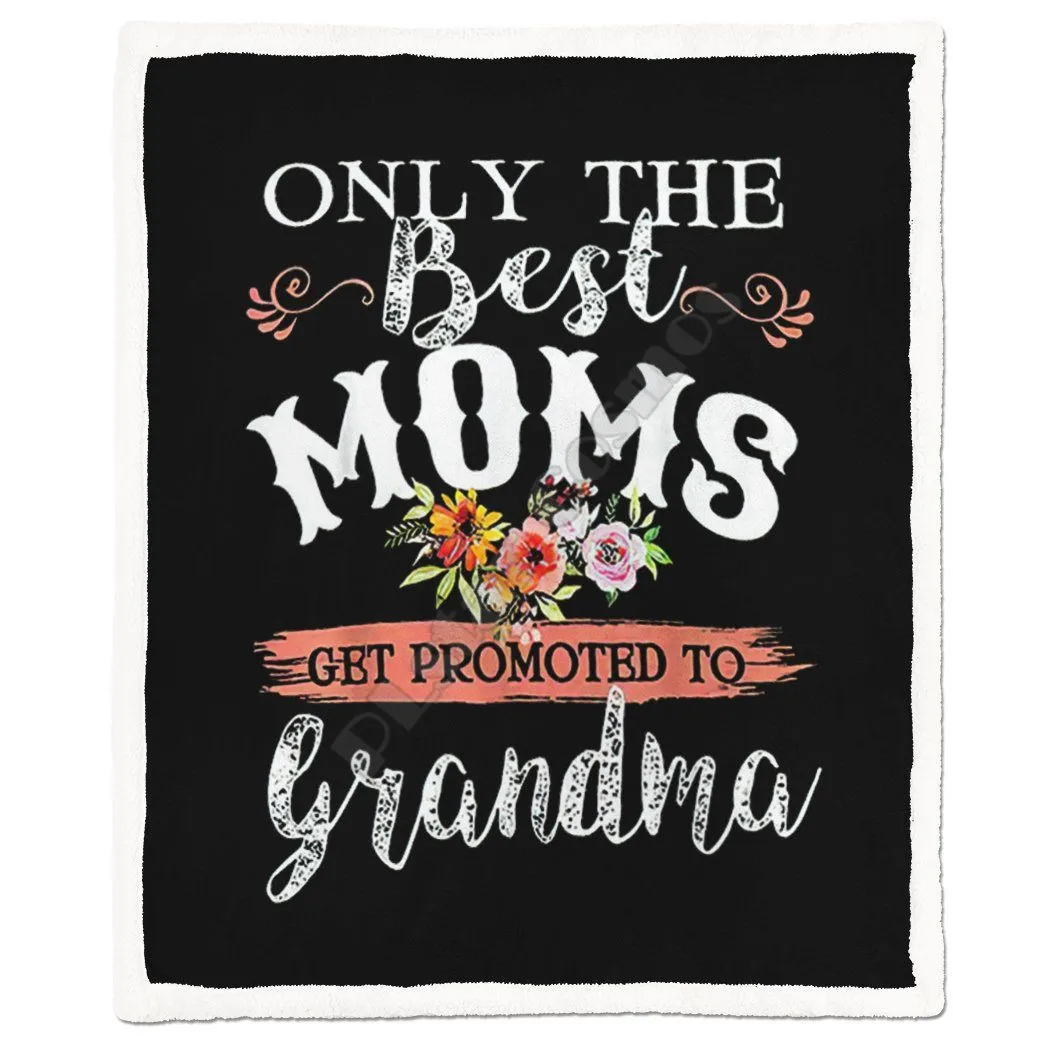 Only The Best Moms Fleece blanket 3d printed Wearable Blanket Adults/kids Sherpa 01 | Дом и сад