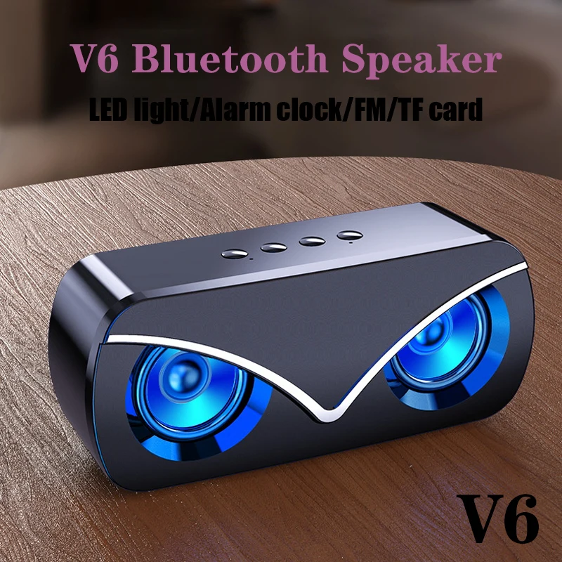 M6 Портативный Bluetooth Динамик прохладный и совой для детей светодиодный бликов