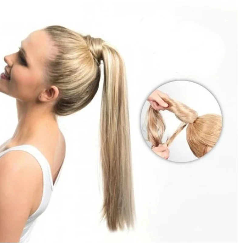 MERISIHAIR длинный прямой конский хвост Синтетический шиньон для наращивания волос
