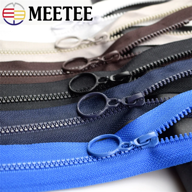 10 шт 3 # Meetee смоляная молния 25 см закрытая и 60 открытые молнии для рукоделия