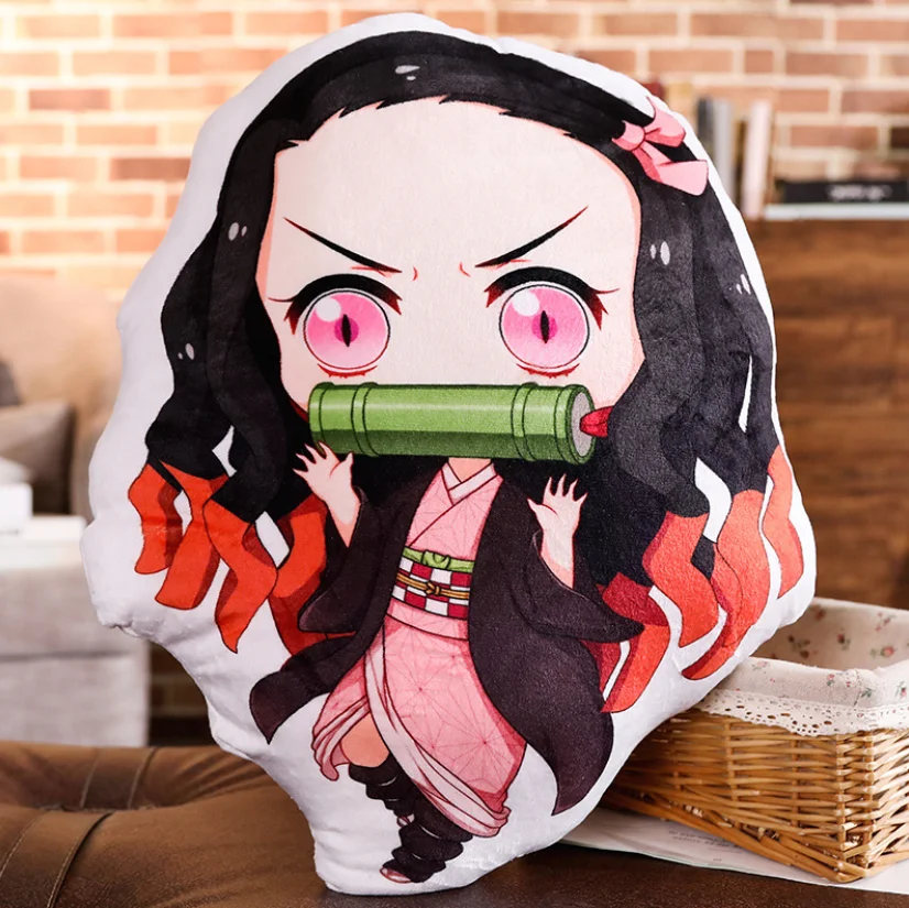 Подушка с принтом аниме Kimetsu no Yaiba плюшевая игрушка Kamado Tanjirou Nezuko Q veision подушка