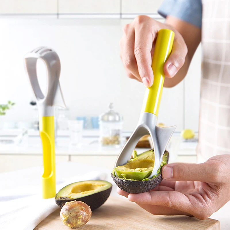 

Multi Function Fruit Peeler Avocado Cutter Food Grade Plastic Butter Slicer Convenient Shea Corer Separator Safe Vegetable Tool