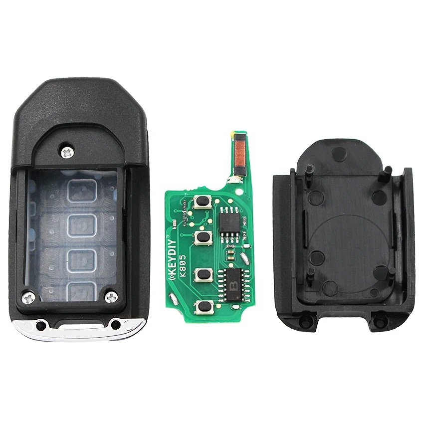 3+1/4 Button Upgraded Folding Flip Remote Car Key Fob 313.8MHZ with T5 Chip FCC ID: OUCG8D344HA for Honda CR-V 2002 2003 2004 | Автомобили