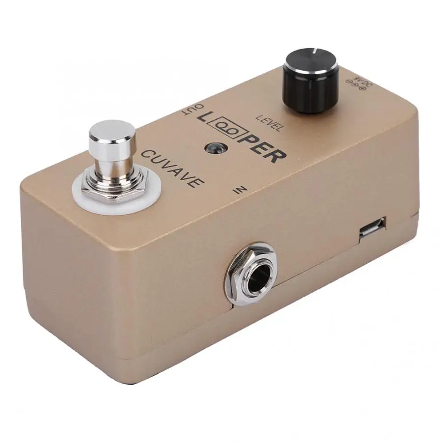Мини педаль для гитары CUVAVE Looper с максимальным временем записи 5 минут в