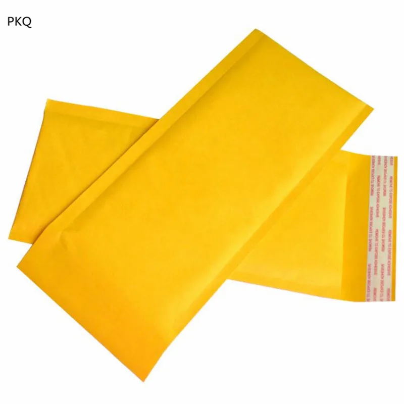 30pcs Yellow Kraft Paper Bubble Shipping bag For Postal Bag Self Adhesive Padded Envelopes kraft bubble mailer | Канцтовары для
