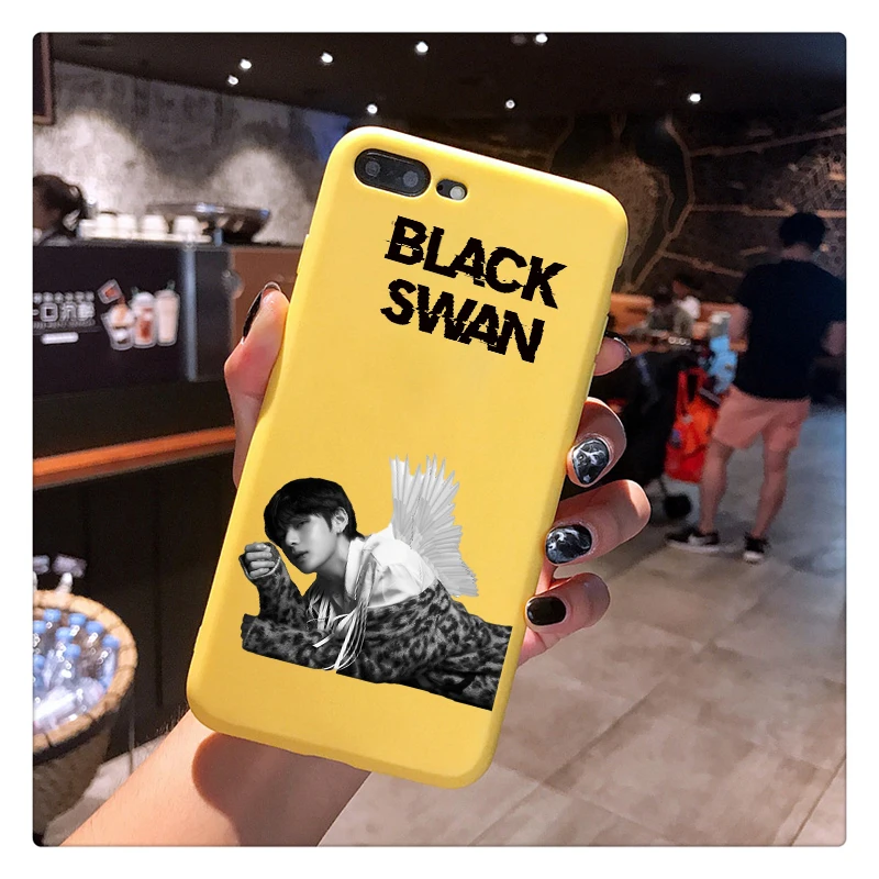 Чехол из ТПУ с изображением чёрного лебедя для iphone X 7 XS XR XSMA 11 11Pro 11ProMax|Бамперы| |