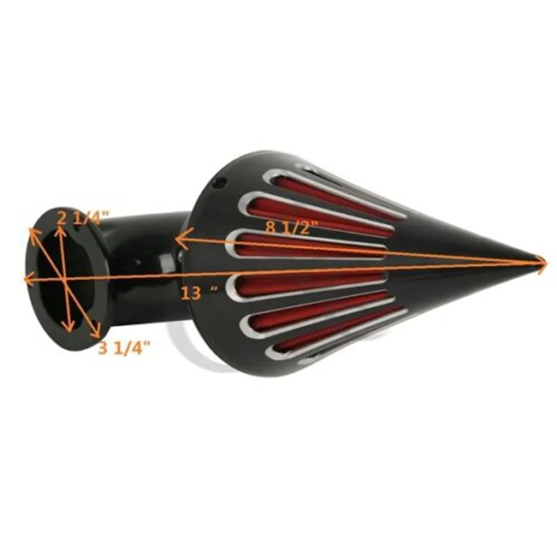 Мотоциклетный воздушный фильтр с шипами комплект впускных фильтров для Harley CV Custom