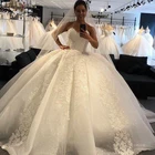 Блестящее свадебное платье принцессы 2021