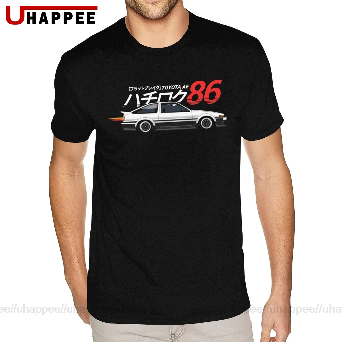 

Сделанные на заказ футболки 1AE86 Initial D мужские футболки с короткими рукавами из высококачественного хлопка с круглым вырезом